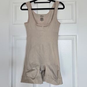 Beige Sleeveless Shapewear Bodysuit